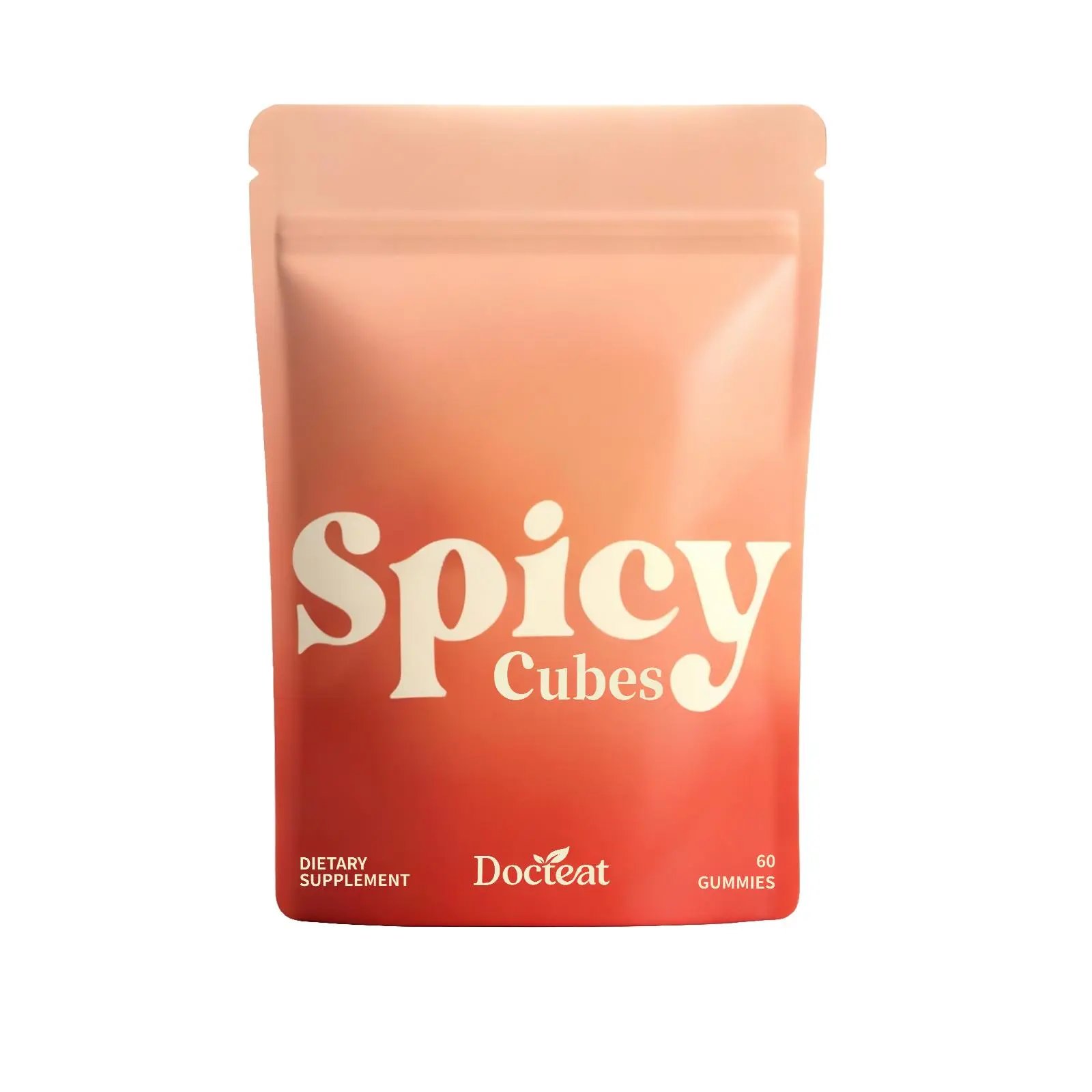 Spicy Cubes Dailies-Spicy Cubes Gummies - 1 Bag/60Gummies - Maca Root Extract,L-Theanine,Caffeine & Ginger No Live Cultures