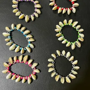 Evil  Eye  Crowie shells Beaded fashion Bracelets