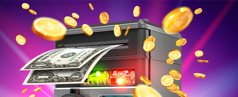 Piggy Bank for Boys Adults, Electronic ATM Coin Cash Bank with Password Code Lock and Auto Grab Bill Slot, Large Capacity Coin Bank Money Jar for Adults, Designed for All US Coins