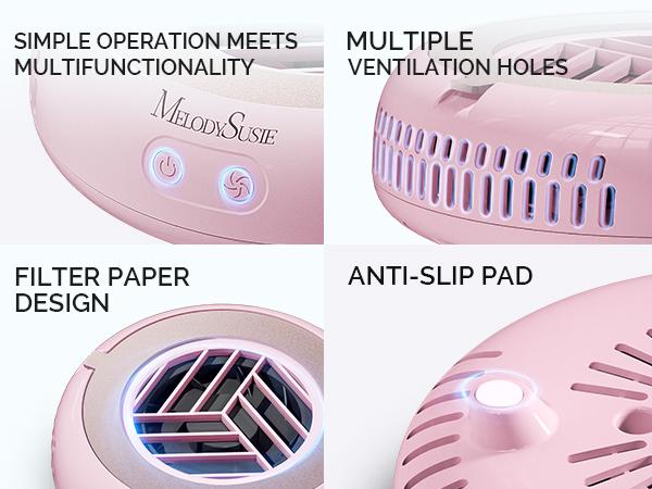 MelodySusie HProA Mini Nail Dust Collector for Beginners Home Salon, Compact & Portable Ideal for Salon Use, Christmas Gift MelodySusie HProA Mini Nail Dust Collector for Beginners Home Salon, Compact & Portable Ideal for Salon Use, Christmas Gift