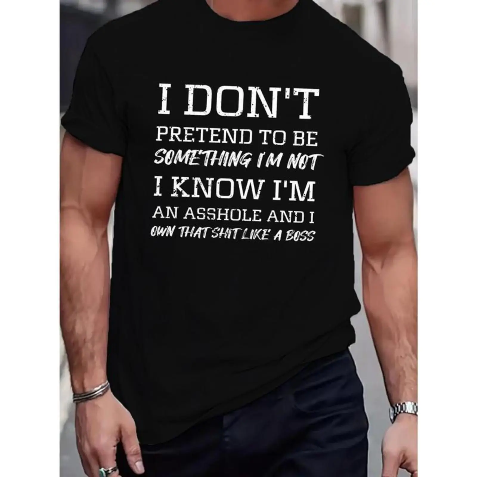 Crew Neck Men’s Jogging Shirt – Breathable Sports Tee for Summer Workouts