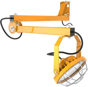 LED Loading Dock Lights 30W with Swing Single Folding Arm 4,200LM, 360° Rotatable Lamp Head, IP65 Heavy Duty Wall Mounting Workbench Light for Warehouse Trailers Docks Container,5000K