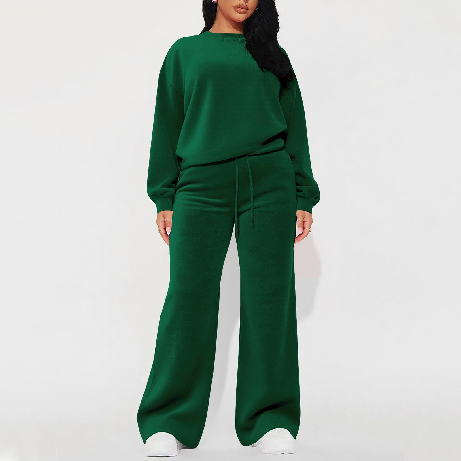 Women's Velvet 2-Piece Tracksuit Set with Pockets - Soft Korean Fabric, Comfortable Jogger Outfit for Casual & Travel