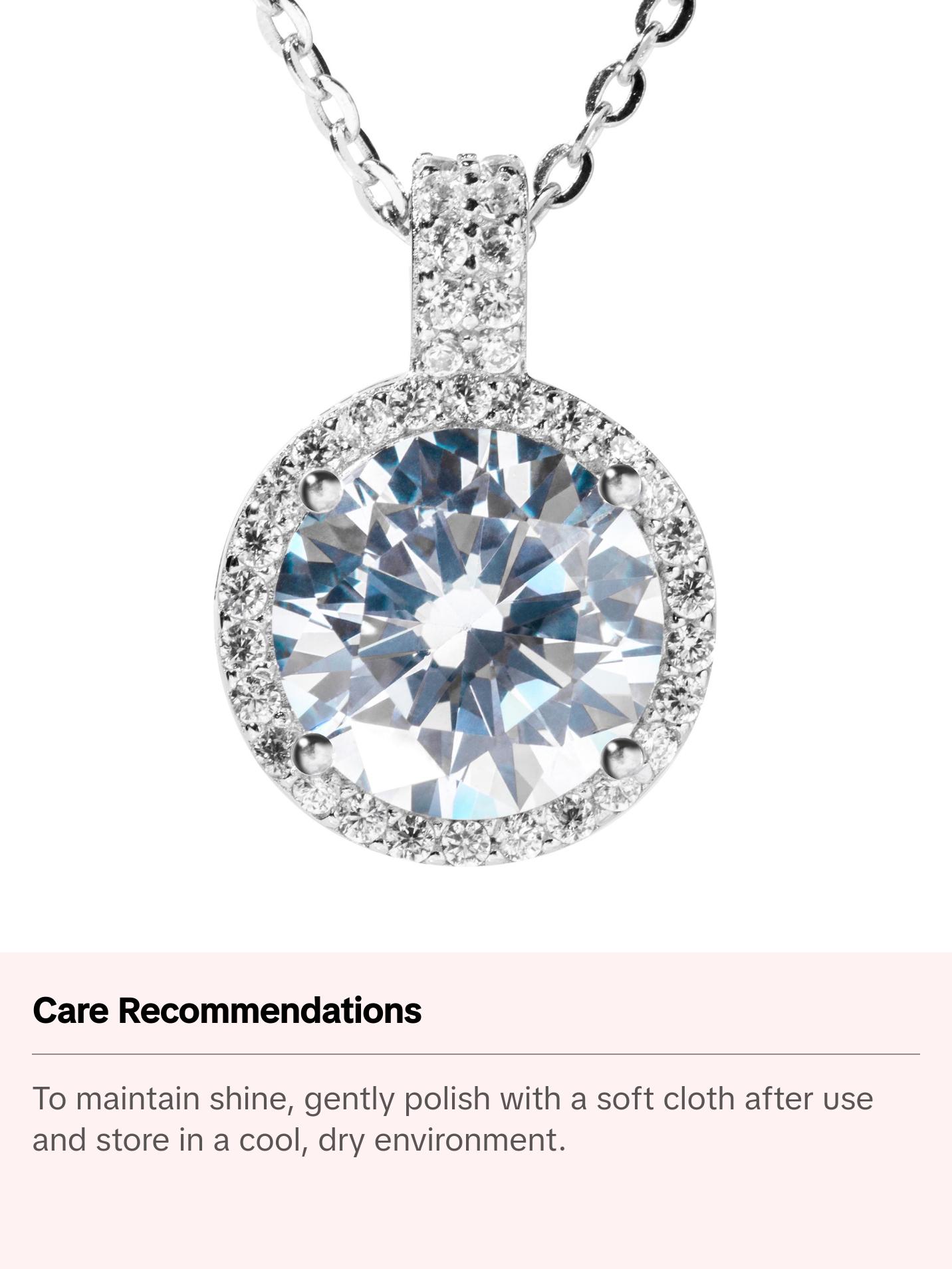 Gilded Elegance: Gold Cubic Zirconia Stud Earrings and Necklace Set in Sterling Silver