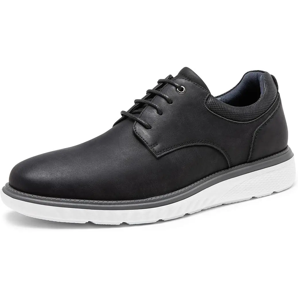 BRUNO MARC Men's Lace-Up Crossflex Oxford Sneakers - Classy Low-Cut Simple Flat Lace Oxfords, Comfortable Summer Casual Dress Walking Footwear, Classy Men's Oxfords