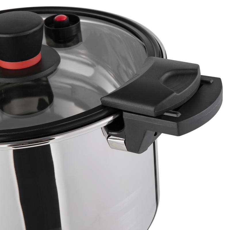 CNCEST Durable 201 Stainless Steel Pressure Pot - Efficient Pressure Cooker for Your Kitchen - 7.4Qt Capacity Cookware