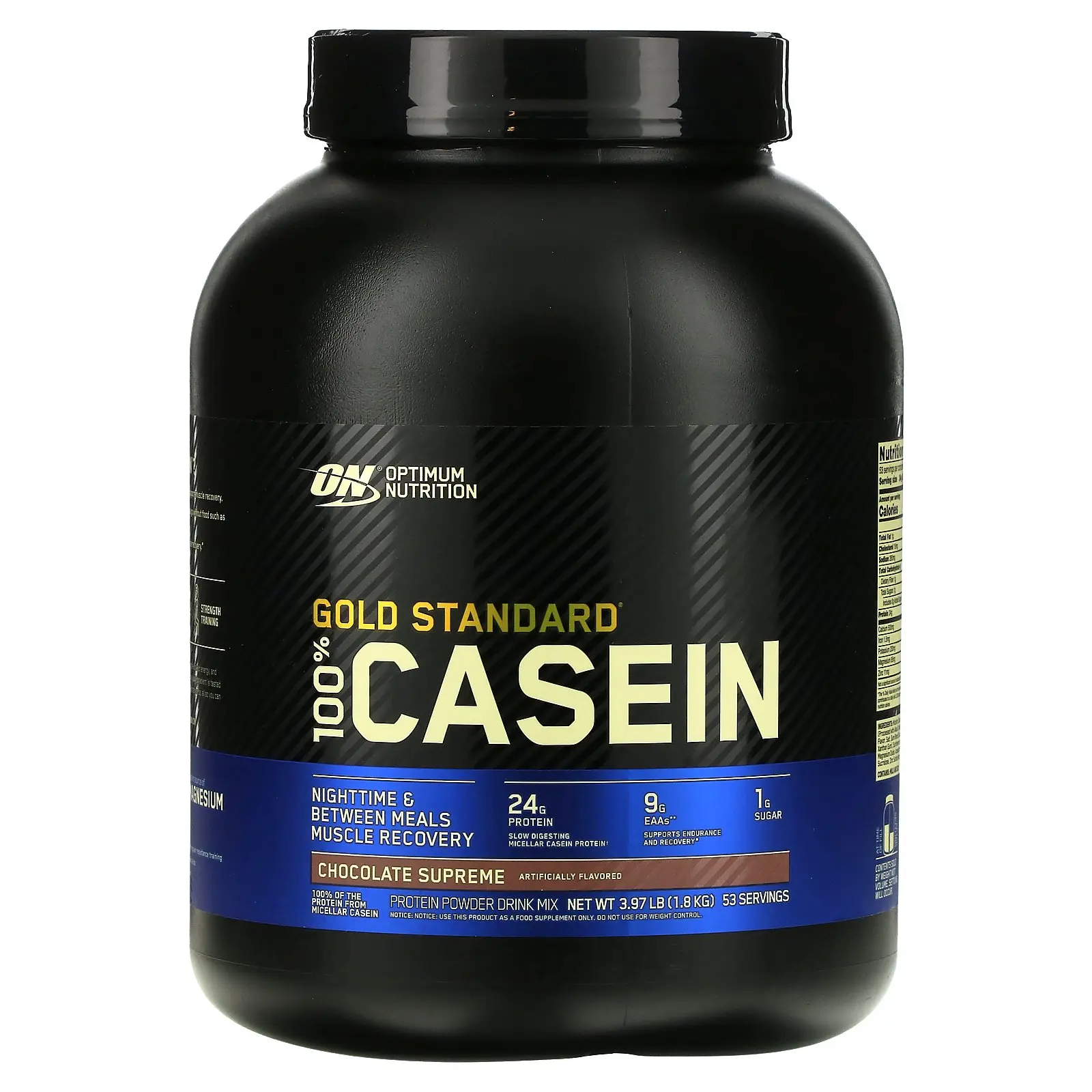 Optimum Nutrition Gold Standard® 100% Casein, Chocolate Supreme, 3.97 lb (1.8 kg)