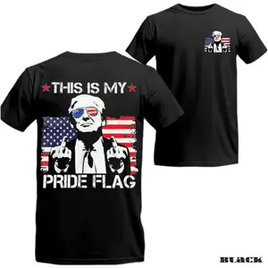 Trump This ls My Pride Flag Shirt For Men - ForWomen, Make America Great Again Sweatshirt,Funny Trump Gift Hoodie, Casual Cotton Top