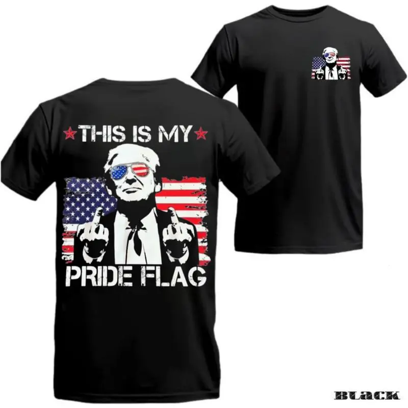 Trump This ls My Pride Flag Shirt For Men - ForWomen, Make America Great Again Sweatshirt,Funny Trump Gift Hoodie, Casual Cotton Top # Mother's Day Gift # streetwear tees # Printed T-shirt