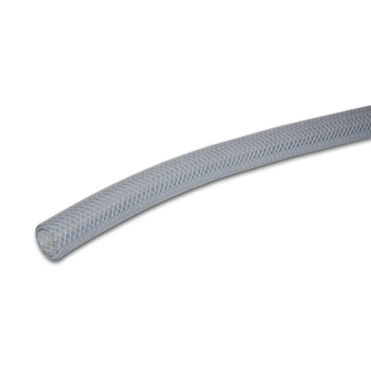 Abbott Rubber 224439 Reinforced Braid Tubing Water Hose - 5/8 x 7/8 in, 75 ft, Transparent, for Pneumatic Lines, Compatible with Hose Barbs and Clamps, Reinforced Hose