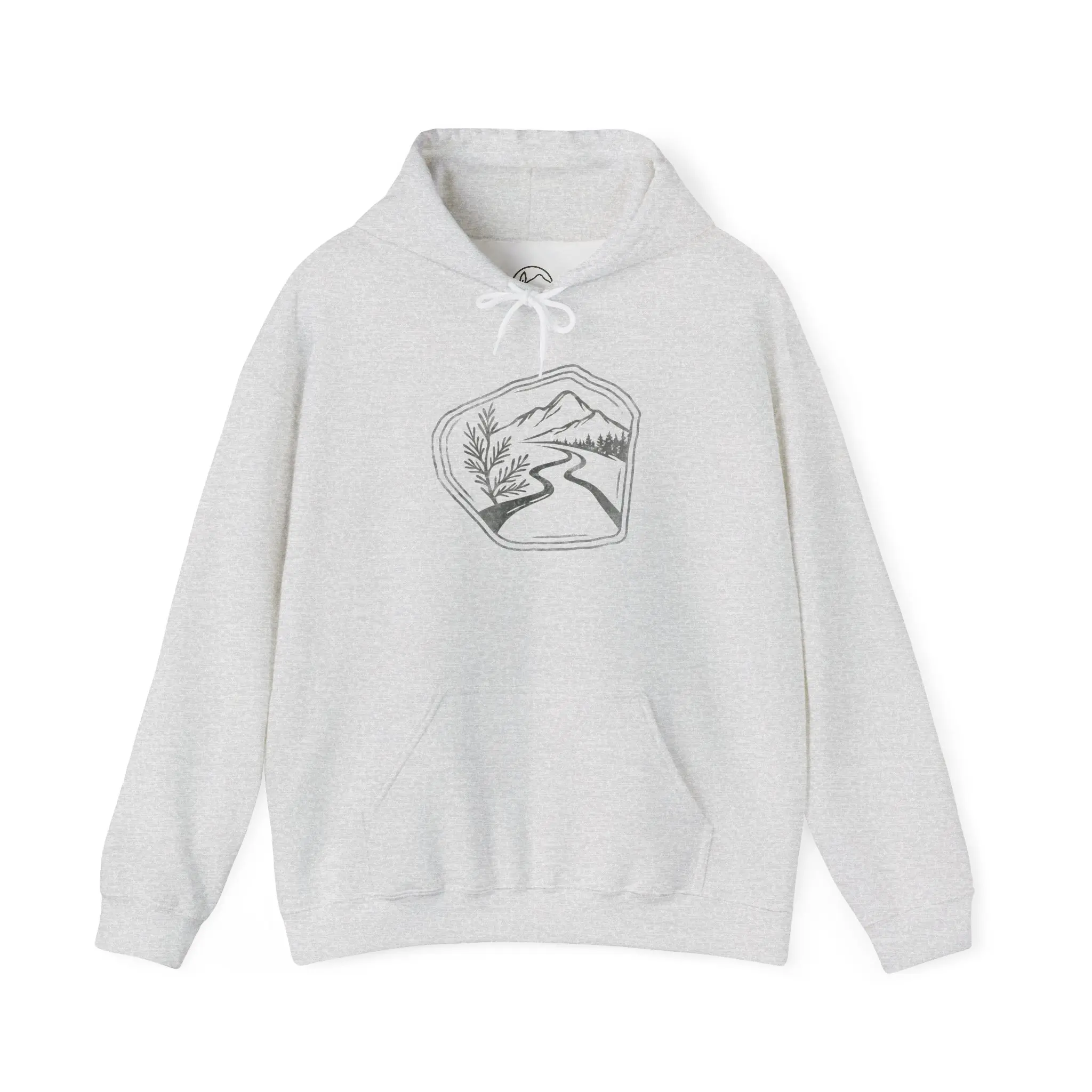 Unisex Nature Hoodie  Vintage Wash Sweatshirt  Find Your Trail  Cozy Outdoors Aesthetic Heavy Blend™