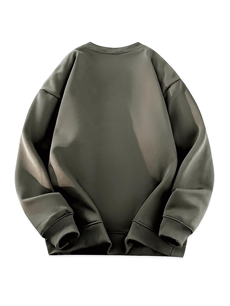 CCCMAI Casual Long Sleeve Crewneck Pullover Sweatshirt for Women & Men Festival Gift Available in Multiple Colors Men's Clothes for Daily Wear