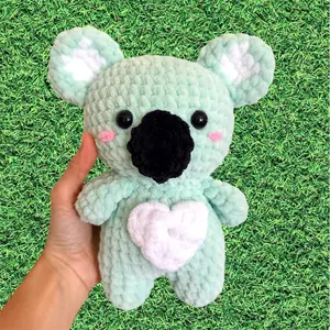 Handmade Crochet Koala Plushie (Mint)