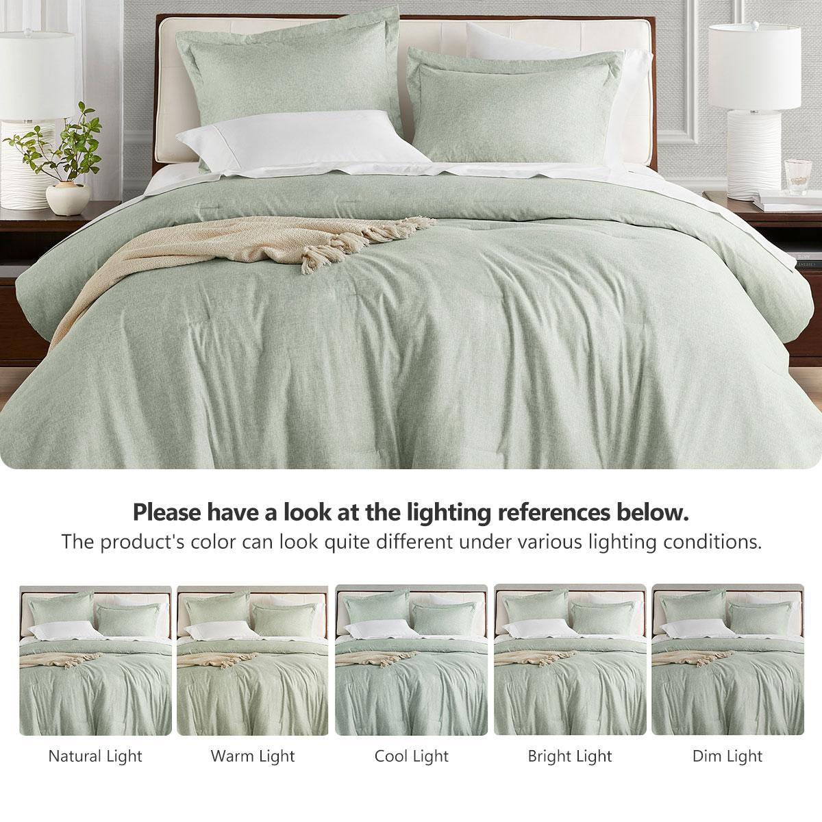 3 Pieces Ultra-Soft Boho Comforter, Machine Washable, with Pillowcases & Shams, 1 comforter