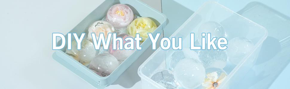 WIBIMEN 2Pack 1.9IN Large Round Ice Cube Molds, Easy Release Whiskey Ice Trays for Freezer, Perfect for Whiskey, Bourbon & Cocktails