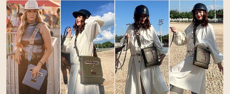 Live - Wrangler Crossbody Bags for Women Satchel Purse Medium Shoulder Handbags with Detachable Guitar Straps