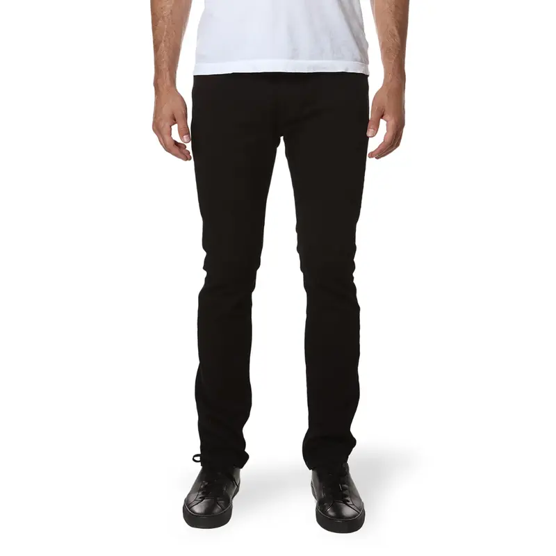 Mott & Bow Men's Slim Straight Comfort Stretch Denim Jeans - Menswear, 10oz 98% Cotton-Elastane Fabric, Mid Rise Zipper Fly, 20% Stretch, Classic All Seasons Office-Casual Breathable Form-Fitting Trousers Secure Closure