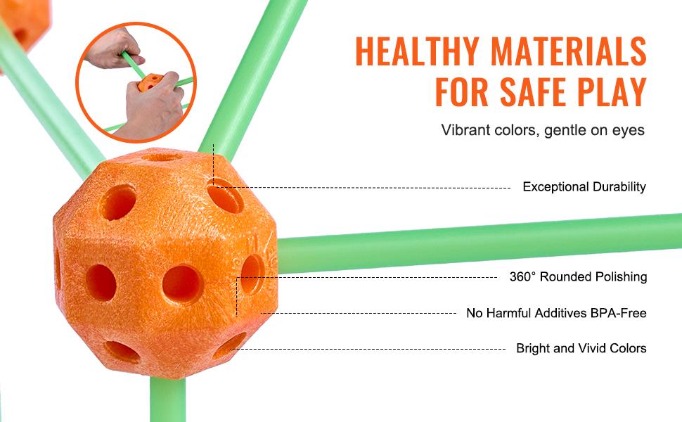 VEVOR Fort Building Kit , 140PCS Glow in The Dark Building Toys, Educational Gift for 4 5 6 7 8+ Year Old Boys & Girls Indoor Play Tent Construction Toys with 96 Rods and 44 Balls  Christmas gift