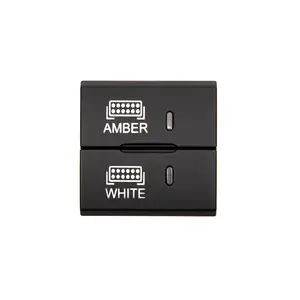 Square Style Dual Function Toyota OEM Style "AMBER & WHITE" Switch