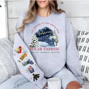 Polar Express Sweatshirt, Christmas Polar Express Believe Shirt, Merry Christmas, Xmas Gift, Vintage Christmas Movie Shirt