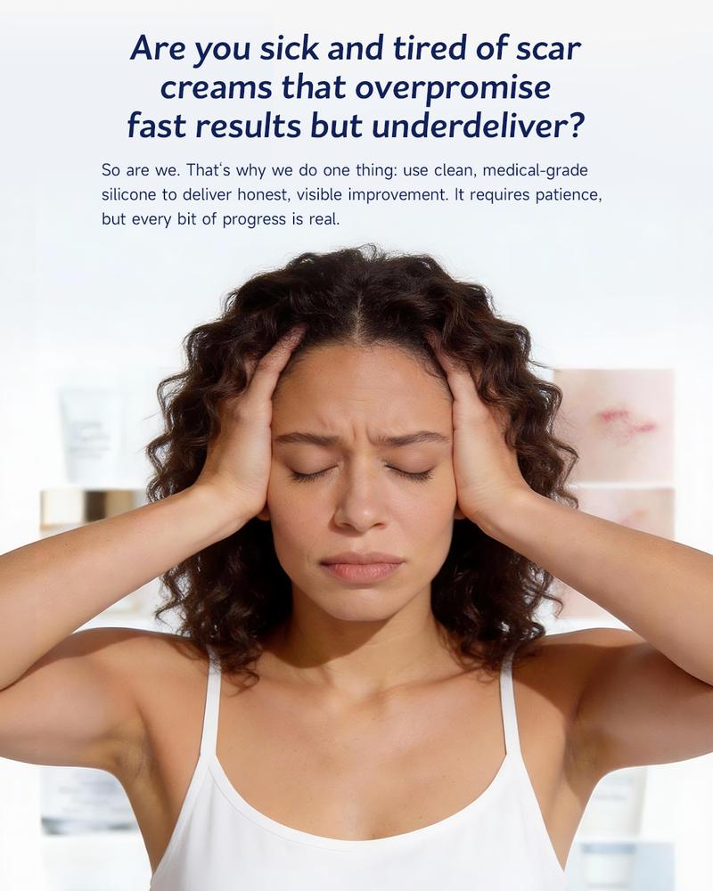 NovacaraX Medical Grade Silicone Scar Treatment Cream - Advanced Fade for Keloids C-Section Surgical Burns & Acne Marks - Safe for Adults Kids & Pregnant Women - FDA-Recommended Formula