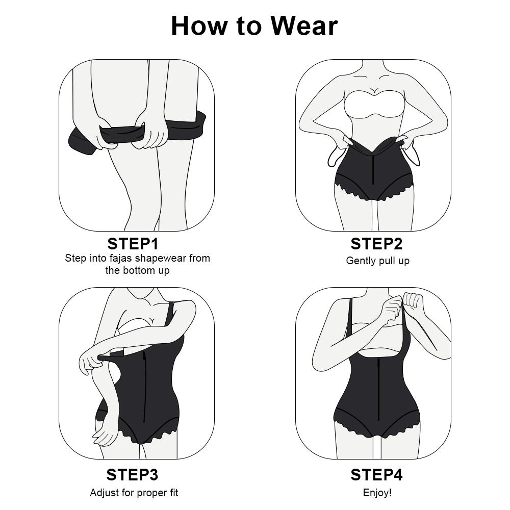 Eomenie fajas Colombianas Shapewear for Women Postpartum Tummy Control Bodysuit Butt Lifter Shaper with Zipper Crotch High Compression Full Body Shaper #Spring Glow Up