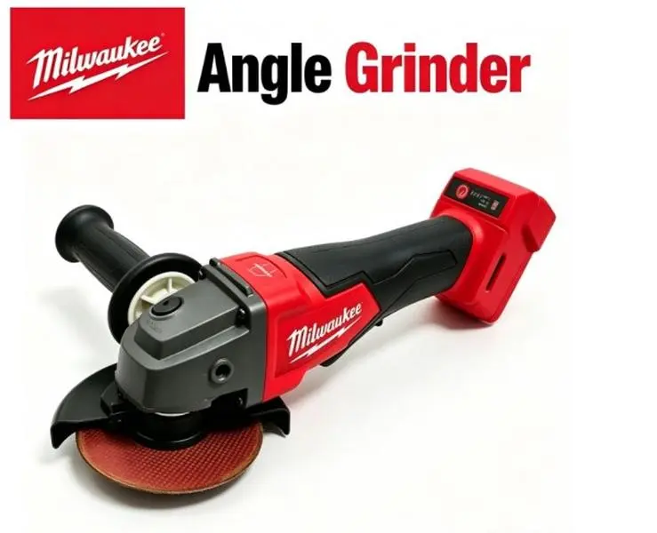 Milwaukee M18 Brushless Cordless Angle Grinder Tool Kit with 125mm Wheel, Kickback-Resistant Clutch, Tool-Free Safety Guard, Slim Lightweight Body, Anti-Vibration Side Handle, Torque Case for Metal Cutting, Construction Work power electric products impact