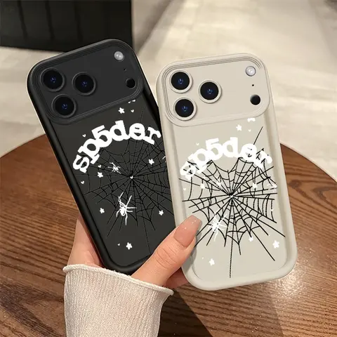 Edgy Dark Spider Web iPhone Case - TPU Silicone, Anti-Slip Grip, Ultra-Thin Durable Shockproof, Full Wrap Fit for iPhone X,11,12,13,14,15,16,17 Pro Max/Plus/Air, iOS-Compatible Mobile Phone Accessory, Unique Men's Gift