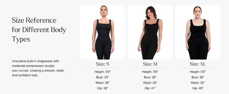 BRXL【Discount for live】Seamless Square Neck Sport Jumpsuit-brxl-3