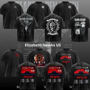 Vintage Breaking Benjamin Band Collection T-Shirt for Men Women, Awaken The Fallen Tour Graphic Tee, Alternative Rock Washed Shirt, Grunge Oversized Streetwear Band Tee