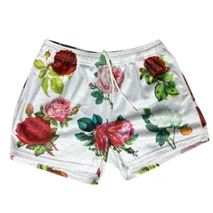 JOOCY AF Statement Shorts - Floral Design, Elastic Fabric, Casual Style, Suitable for Wetsuits and Athletic Wear Polyester