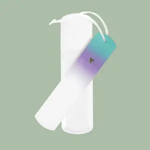 Bona Fide Beauty Czech Glass Foot File in Aqua/Violet - Refresh Dry Calloused Feet Into Smooth Buttery Skin - Double Sided With Medium Grit For Buffing and Fine Grit For Smoothing - For At Home Pedicure Care - Reusable Gentle Effective Washable