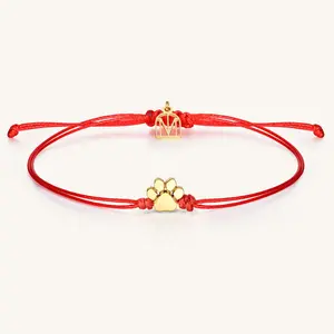 Pawprint Thread - Mantra Jewelry Inspirational Bracelet for Women - Fashion Accessory Pawprint Thread - Mantra Jewelry Inspirational Bracelet for Women - Fashion Accessory