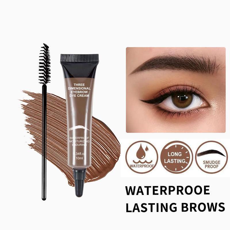 Eyebrow Tint Kit - Long-Lasting, Waterproof Brow Dye Gel Set | Smudge-Proof Brow Color