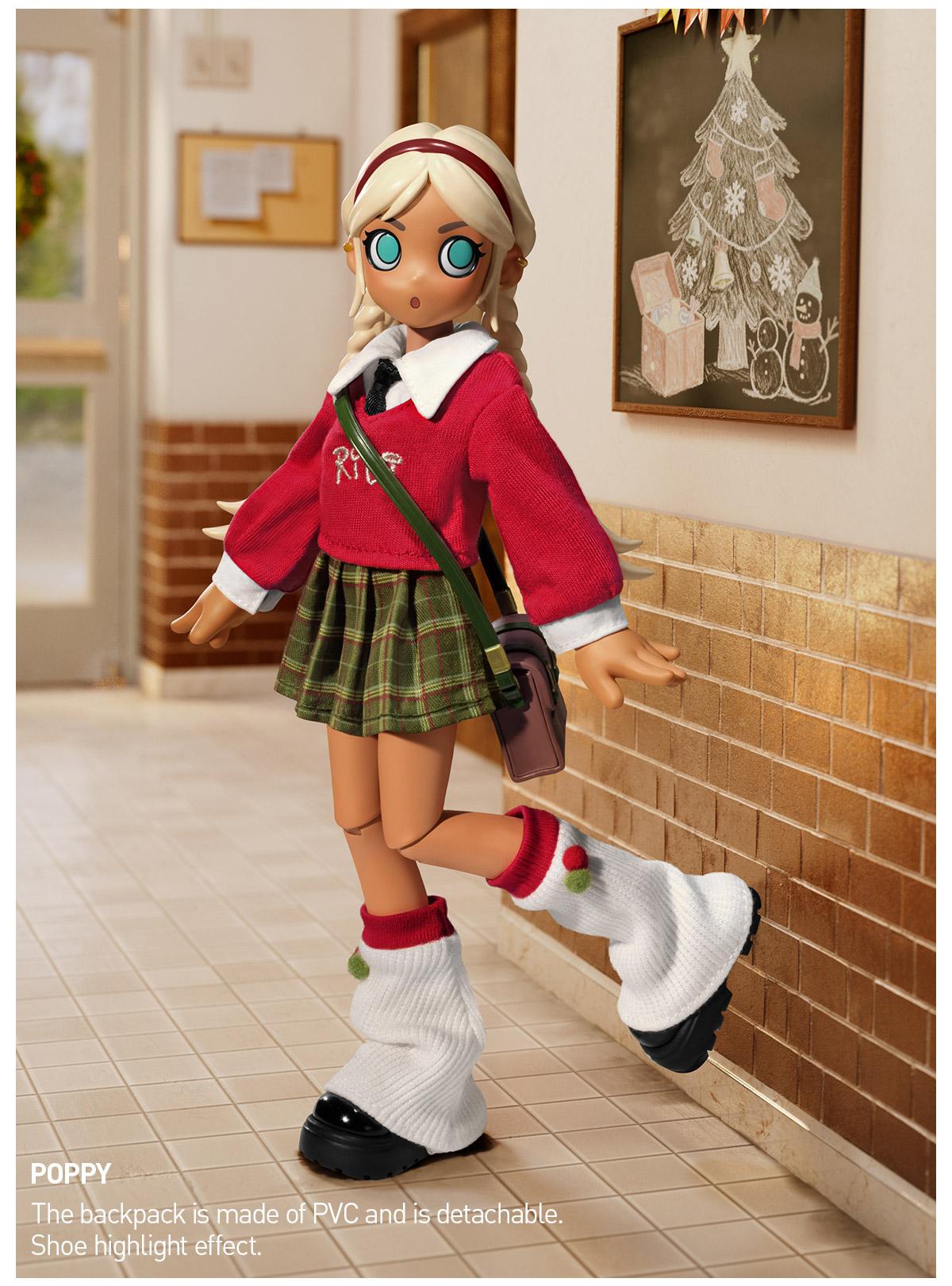 【POP MART】PEACH RIOT WINTER BREAK OOTD POP MART Peach Riot Winter Break OOTD Series 1/8 Action Figure