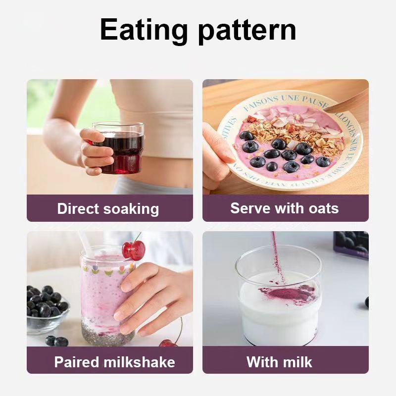 Weekit7 Acai Berry Beauty Powder Drink - 7 Kinds of Mixed Berries - Organic Antioxidant Superfood Boost Support Vitamins Beauty Supplement Fitness Low Calorie Dietary - Edible Healthcare