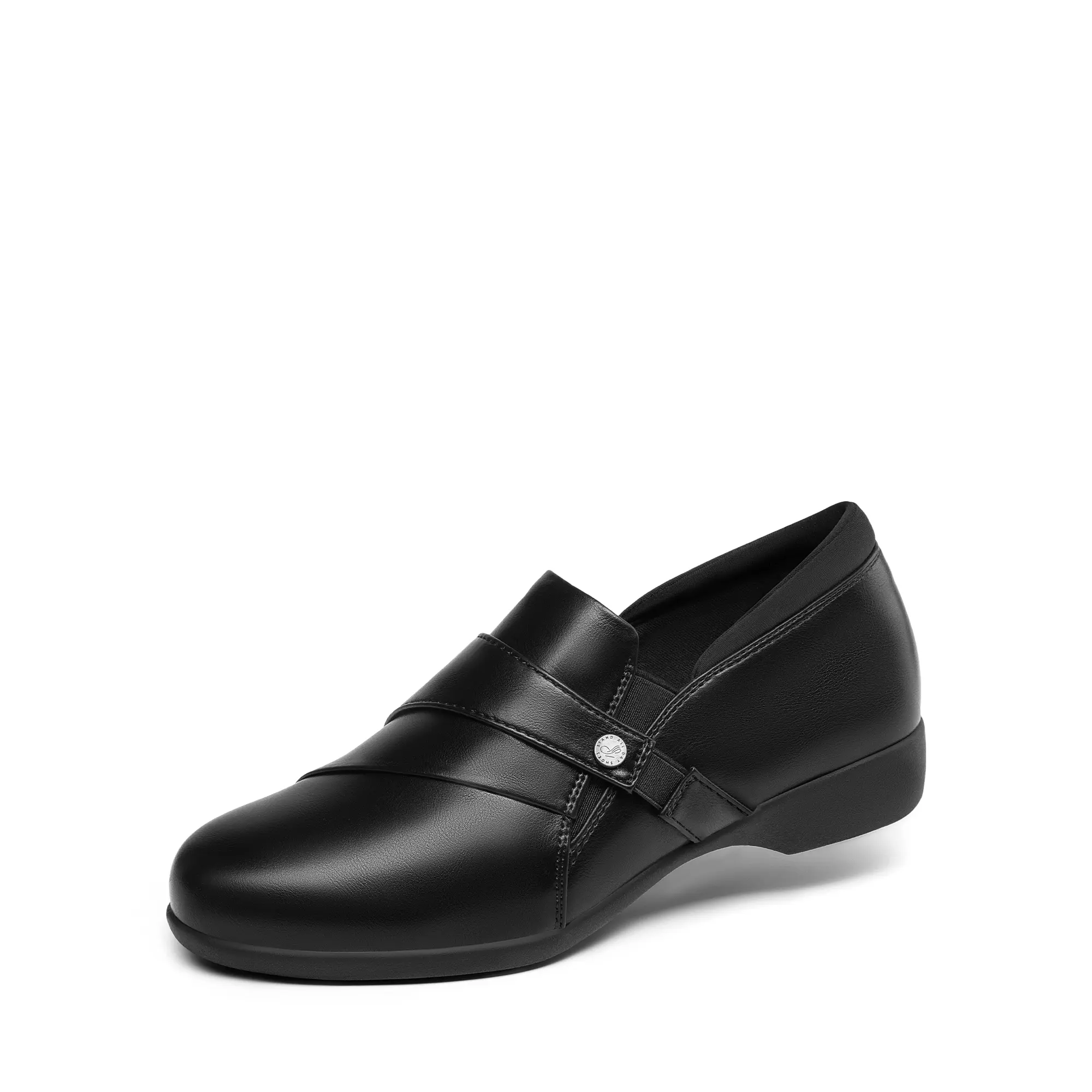 DREAM PAIRS Women's Faux Leather Flat Loafer Shoes, Slip-On Footwear with Arch Support for Business Casual Work Office, Dressy & Comfortable, Shoe, Flats, Walking Shoes, Round Toe,shoes for back to school,back to school shoes