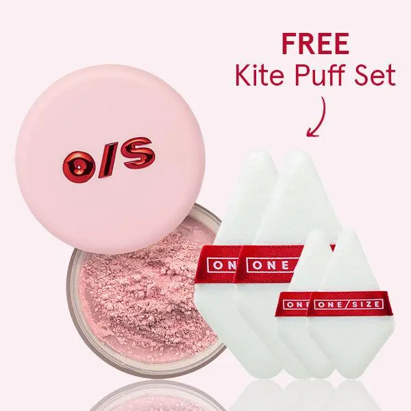 ONE/SIZE Ultimate Blurring Setting Powder Full Size + FREE Kite Puff Set (4-Pack)