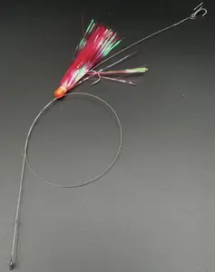 LINE-SIDED TACKLE CO. SIGNATURE LIVE BAIT WIRE RIG (COLOR: MYSTIC MACKEREL SKIRTED)