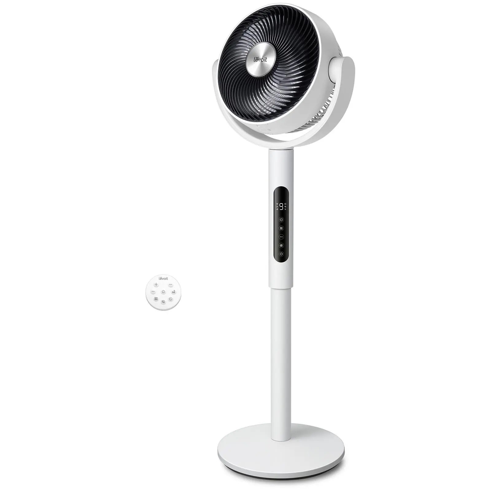 Levoit Corebreeze R432 Multifunctional Cooling Fan - Standing Oscillating Rotating Body Fan, 82ft Air Circulator, Remote Controlled, 20dB Silent Operation, DC Motor, 9 Speeds, Sensor, Timer, Pedestal & Tabletop Modes,dorm essentials,tiktokshopbacktoschool