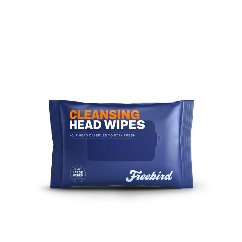 Freebird Head & Body Wipes – Large, Rinse-Free Towelettes with Aloe & Eucalyptus – pH Balanced for Refreshing Clean Anywhere Freebird Head & Body Wipes – Large, Rinse-Free Towelettes with Aloe & Eucalyptus – pH Balanced for Refreshing Clean Anywhere