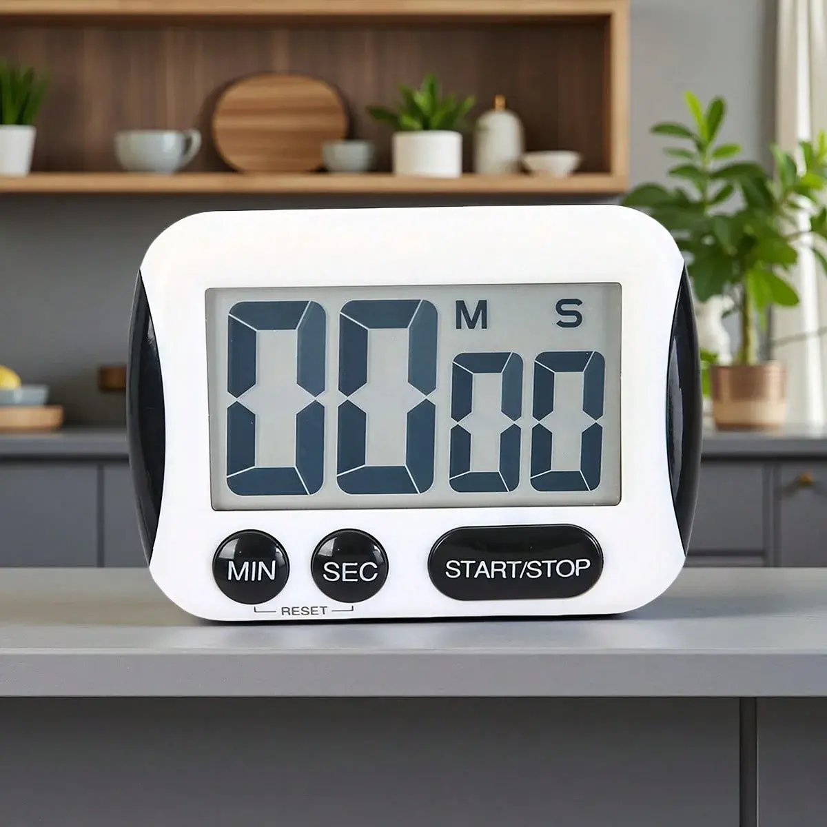 Digital Kitchen Timer With Large LCD Screen, Magnetic Base And Stand, Count Up/Down Timer With Alarm, Battery Operated, Suitable For Cooking, Baking, Homework, Exercise, Cooking Timer, Household Timer, Easy-To-Read Screen, Compact Design, Lightweight Tim