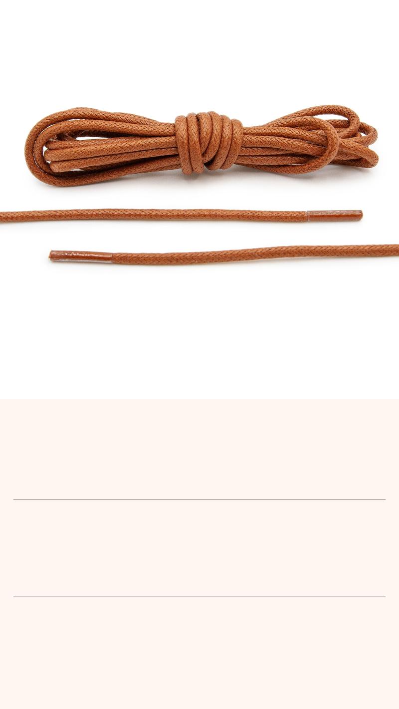 Brown Waxed Dress Shoelaces