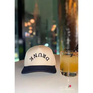 Drunk Upside Down Embroidered Trucker Hat