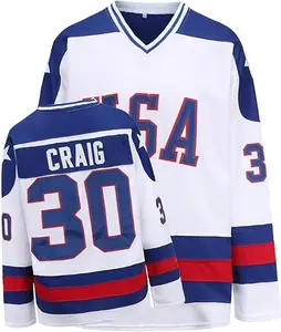 Summervibes Hockey Jersey of Ice Hockey Jerseys Stitched Letters and Numbers S-3XL