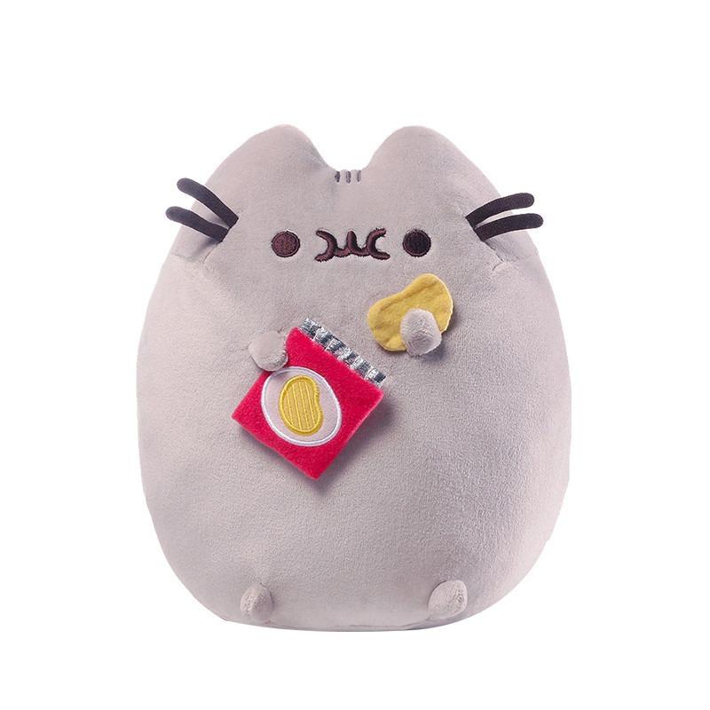 Creative Fat Pudding Cat Donut Pillow - 8-Inch Cute Cookie Cat Plush Toy | Soft Ice Cream Cat Stuffed Animal | Adorable Donut Shaped Pillow for Kids & Adults