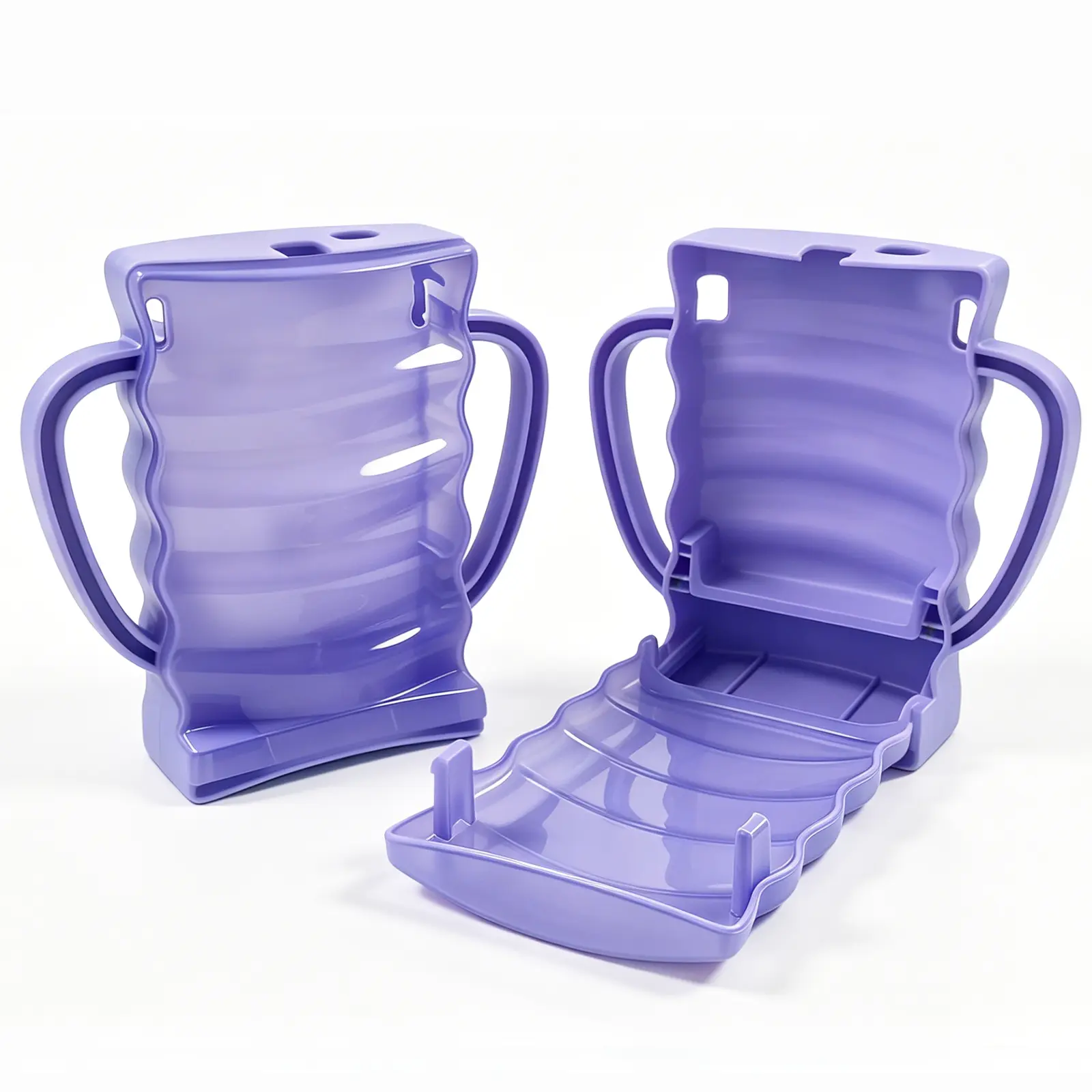 Baby Pouch Holder No Squeeze Pouch Food Pouches & Juice Box Holder - Anti-Squeeze Yogurt Pouch Reusable Toddler Essentials 2 Pack