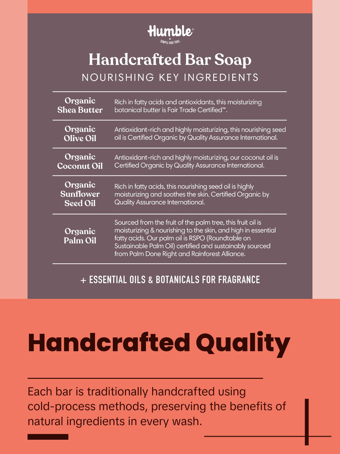 Humble Brands Moisturizing Patchouli & Copal Bar Soap