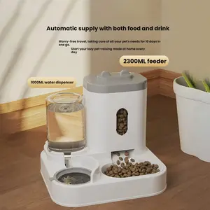 Pet Water Fountain for Cats and Dogs, Automatic Pet Feeder for Cat Food, Pet Bowls, Pet Food Storage Container, Dog Water Dispenser, Pet Supplies