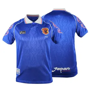 Retro Blue Japan Home Shirt 1998, 1998/99 Blue Color Vintage Japan Home Short Sleeve Soccer Jersey